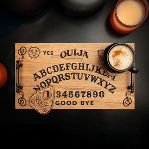 Planche <span class=keywords><strong>Ouija</strong></span> <span class=keywords><strong>en</strong></span> <span class=keywords><strong>bois</strong></span> de bonne conception Planchette Plateau de service Planche <span class=keywords><strong>Ouija</strong></span> <span class=keywords><strong>en</strong></span> <span class=keywords><strong>bois</strong></span> de style vintage Plateau de service - Product Image 2