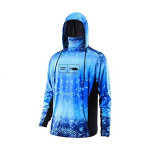 Sudadera de Pesca con Tela Reciclada para Hombre, UPF50+, Manga Larga, con Máscara Facial, Absorbe la Humedad, Protección Solar, Personalizable OEM ODM - Product Image 3