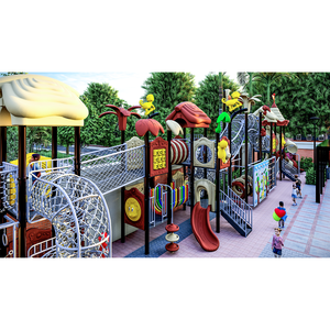 <span class=keywords><strong>Parque</strong></span> de atracciones Equipo al aire libre con toboganes y senderos de aventura para un juego emocionante - Product Image 6