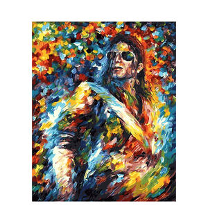CHENISTORY 991294DZ DIY Peinture Par Numéros Michael Jackson peinture par Numéros gros cadeau spécial peinture à colorier - Product Image 1