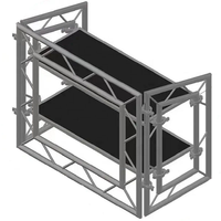 Table de DJ moderne en aluminium personnalisée avec LED, pliable et portable, mobilier de bar commercial pour événements en plein air