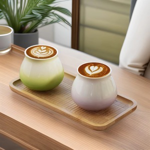 Serie <span class=keywords><strong>de</strong></span> Tazas <span class=keywords><strong>de</strong></span> Café <span class=keywords><strong>de</strong></span> Cerámica con Esmalte <span class=keywords><strong>de</strong></span> Color Degradado, Tazas para Preparación Manual y Degustación, Serie <span class=keywords><strong>de</strong></span> Tazas Sensoriales para Olfatear Café - Product Image 4