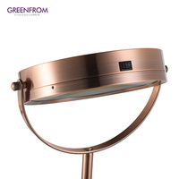 Mirror Distributor Led Cosmetic 10X Magnifying Makeup Table Mirror With Double Sides Light