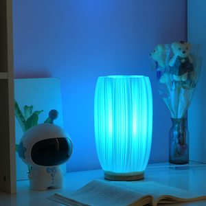 RGB 3D Printed PLA Table Desk <strong>Lamp</strong> with Remote Controller AC/DC Power Supply E14 Bulb Base - Product Image 3