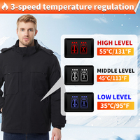 Veste de travail chauffante pour hommes et femmes, manteau chauffant rechargeable pour l'hiver, la moto, la chasse, le ski et le cyclisme