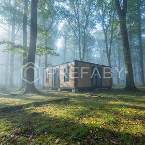 Casa Container Modulare Espandibile PTH - Telaio in Acciaio Colore Legno <span class=keywords><strong>Classico</strong></span>, Resistente al Fuoco <span class=keywords><strong>per</strong></span> Uso Esterno, Facile da Costruire - Product Image 1