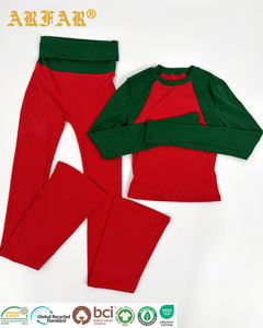 Completo Sportivo Primavera 2026 di Alta Qualità per Donna: Top Corto e <span class=keywords><strong>Pantaloni</strong></span> a Zampa a Maniche Lunghe, Set 2 Pezzi per Pilates e <span class=keywords><strong>Yoga</strong></span> - Product Image 3