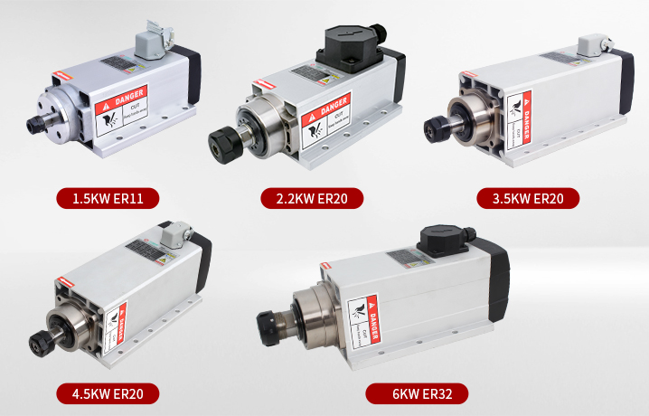 Gdz80x73-2.2 Milling Spindle Motor - 2.2kw, 24000rpm Air Cooled