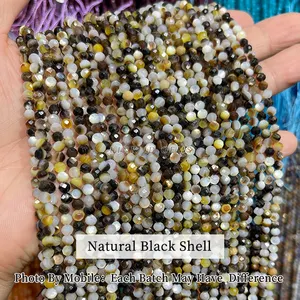 Venta al por mayor 2 3 4MM Natural facetado pequeñas piedras preciosas cuentas sueltas ágatas cristal para joyería hacer abalorios DIY pulsera collar