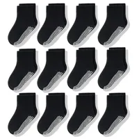 Lot de chaussettes antidérapantes pour tout-petits avec poignée pour garçons filles bébés nourrissons enfants chaussettes antidérapantes en coton