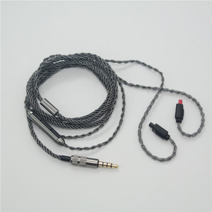 Silver Plated Headphone Replacement <b>Cable</b> 3.5mm <b>TRRS</b> Plug For Audio Technica IM01 IM02 IM03I - Product Image 1