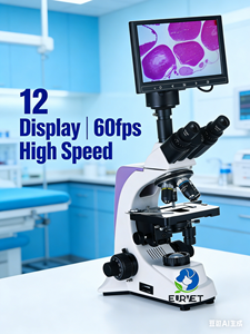 Microscopio Trinocular Digital LCD EUR VET de Bajo Precio para Laboratorio Universitario - Product Image 1
