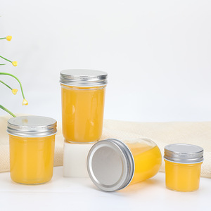 300ml 400ml 500ml bocaux en verre de qualité alimentaire vides transparents petit pot en verre de stockage pour <span class=keywords><strong>caviar</strong></span> miel confiture aliments en conserve - Product Image 2