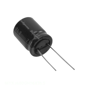 Condensador de Aluminio Original de 6800 uF, 20%, 16V, Radial, 16YXJ6800M16X31.5, de Orificio Pasante - Product Image 1