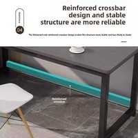 Escritorio de madera para computadora para dormitorio y apartamento pequeño, escritorio de juegos multifuncional de diseño simple, mesa de oficina moderna