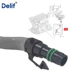 Manguera de Retorno de Refrigerante para Turbocompresor Delif Nueva 55569839 55587854, Tubo de Retorno de Aceite para <span class=keywords><strong>Turbo</strong></span>, Compatible con <span class=keywords><strong>Chevrolet</strong></span> Cruze, Sonic, <span class=keywords><strong>Tracker</strong></span> 1.4L y Opel - Product Image 2