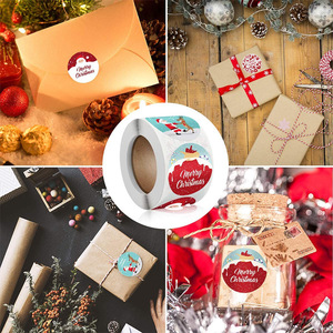 Autocollants décoratifs de noël personnalisés, étiquettes de jeu de rouleaux, autocollants de noël pour cadeau d'enfants - Product Image 6
