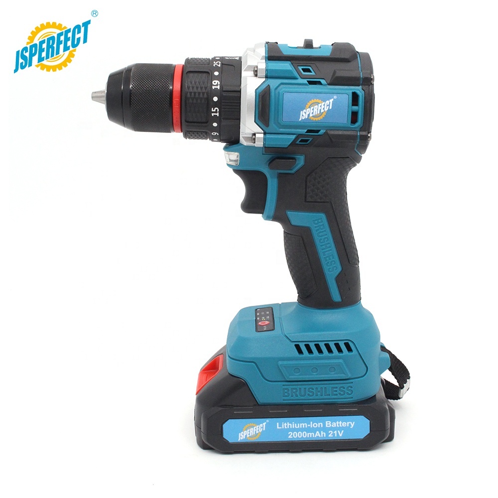 Hot Selling Cordless Impact Kit 21V Lithium Battery Keyless Brushless Motor Charge Drill Construction Factory Direct · image 2