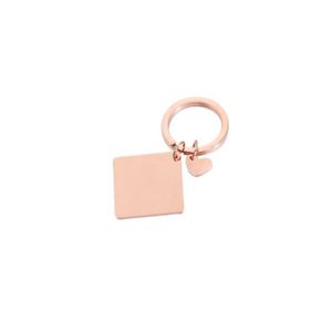 Stainless Steel <b>Blank</b> Metal Keychain Engraved Double Tag <b>Blank</b> Key <b>Ring</b> Custom Personalized <b>Blank</b> Calendar Diy QR Code Key Chain - Product Image 6