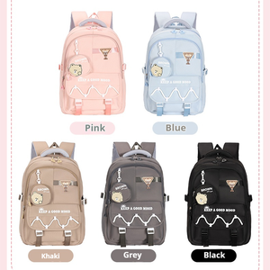 Mochila Oxford multicolor de gran capacidad para estudiantes, a la moda Universal bolso de hombro, cierre de cremallera, antirrobo para niños y niñas - Product Image 4