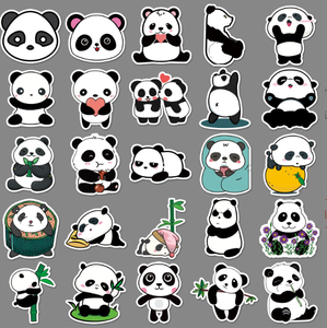 50 Pegatinas de Panda, Graffiti, Dibujos Animados, Animales Lindos, para Maletas, Teléfonos, Botellas de Agua, Coches - Product Image 4