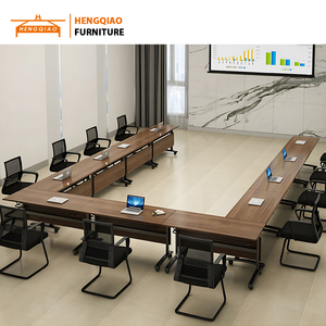 Mesas de conferencia plegables con ruedas, escritorio de oficina en casa, escritorio de ordenador y silla, silla de escritorio, mesa de ordenador plegable de oficina para el hogar - Product Image 6