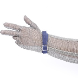 Gants de boucher de maille de courrier de chaîne d'acier inoxydable de catégorie comestible pour couper la viande - Product Image 4