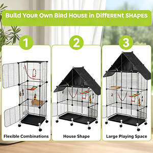 Jaula Extra Grande para Pájaros, Jaula de Múltiples Niveles para Loros, Jaula de Observación para Loros y Aves de Compañía - Product Image 5