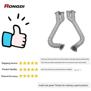 ท่อไอเสีย Rongdi ขายดี สำหรับ Porsche 718 GT4/GTS/Spyder ปี 2020+ ความหนา 1.5 มม. ผลิตจากสแตนเลส 304 พร้อมท่อเชื่อมต่อเพลา ทนความร้อน - Product Image 1
