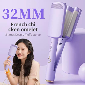 <span class=keywords><strong>Rizador</strong></span> de Pelo Eléctrico PTC de 32 mm con <span class=keywords><strong>Ondas</strong></span> Francesas Grandes, Iones Negativos, No Daña el Cabello - Product Image 3