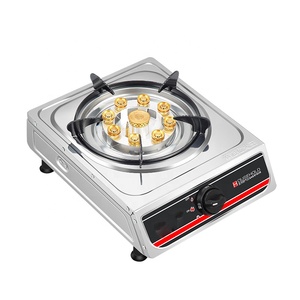 Estufa de Gas de 1 Quemador de nueve boquillas Diseño de ahorro de espacio de acero inoxidable con perillas de seguridad y cocina de Gas portátil de Encendido automático - Product Image 6