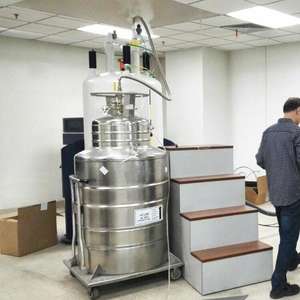 Termo Dewar de Diseño 100% No Magnético de 47 L para Helio Líquido, Contenedor Criogénico para Licuador de Helio - Product Image 4