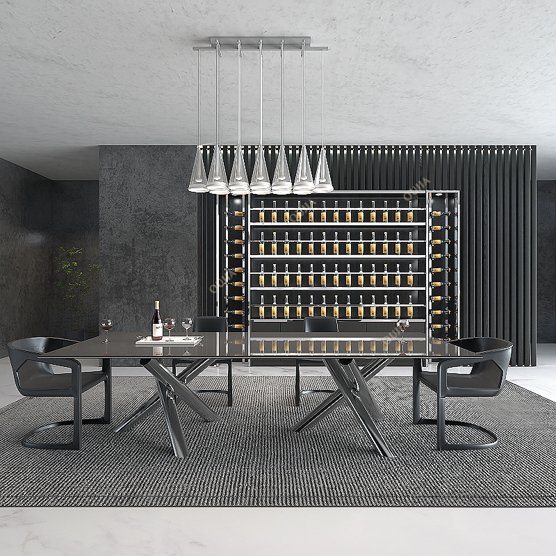 Integrated Wine Display System Refrigerated Cabinet