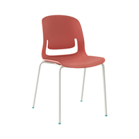 Chaise ergonomique en maille moderne de haute qualité, certifiée BIFMA, avec siège en PP et accoudoirs en plastique, idéale pour les cafés et les tables de salle à manger