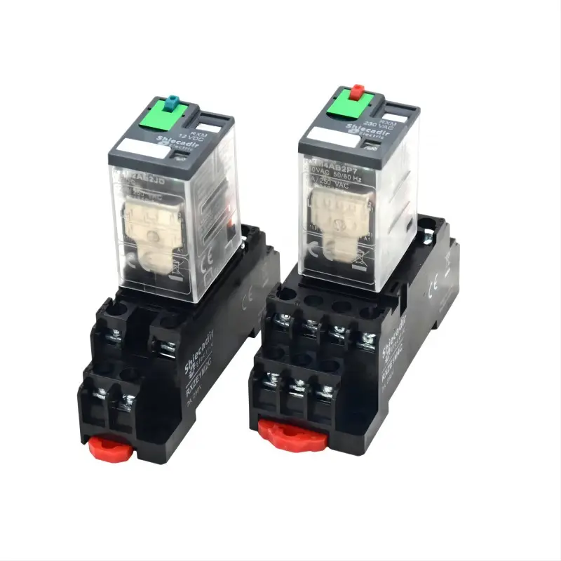 Relay DC12V 24V AC220V AC230V miniature electromagnetic relay RXM series 8Pin 14Pin Intermediate relay