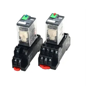 Relay DC12V 24V AC220V AC230V Miniature Electromagnetic Relay RXM Series 8Pin 14Pin Intermediate Relay