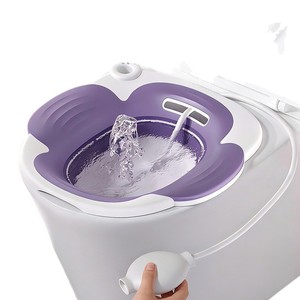 Foldable Sit Bath Basin For Postnatal Care And Hemorrhoid Relief Purple Green Gray Manual Operation - Product Image 2