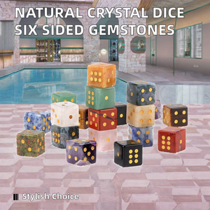 Escultura de Cubo de Cristal Pellocci con Jaspe Rojo y Cuarzo, Diseño Grabado Pulido, Tendencia de Moda, Regalo Empresarial - Product Image 2