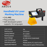Nueva Máquina de Marcado Láser Portátil UV Sino Galvo SUM5 de 5W con Control JCZ para Grabado de Plástico y Gafas de Sol (DXF/PLT/AI/BMP 110x100mm)