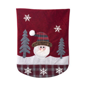 Bộ đồ trang trí Giáng sinh xuyên biên giới, phong cách đồng quê Mỹ, chất liệu vải, quà tặng, bộ thêu ông già Noel và người tuyết - Product Image 6