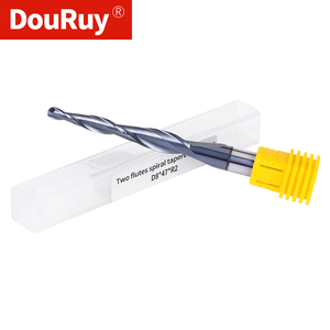 Fraise conique à bout sphérique CNC DouRuy en carbure monobloc haute dureté - Product Image 1