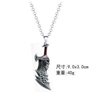 Collier en métal de haute qualité à 4 couleurs, la lame du <span class=keywords><strong>Chaos</strong></span> pour Kratos, pour cosplay - Product Image 4