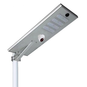 LECUSO 60W/80W/100W IP65 <b>Led</b> Solar Street <b>Light</b> with CCTV 4G Camera and Battery - Product Image 1