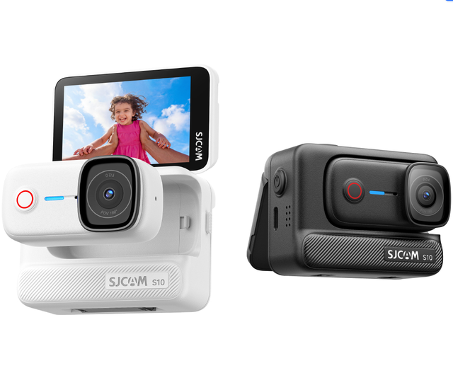 SJCAM S10 4K Mini POV Action Camera 45g Ultra Light 5M Waterproof SteadyMotion 2.0 Stabilizer 160° Wide Angle Vlog Camera