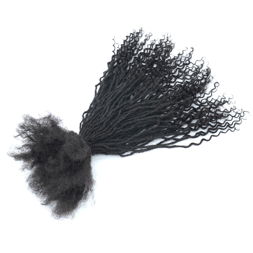 Vast Hair KAMA Microlocks 0.1/0.2cm Sister Locks 100% Remy Brazilian Hair Dreadlock Extensions with Curly Ends thumbnail 4