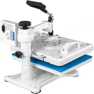 Venta al por mayor Swing-Away 12x15 pulgadas Control Digital 5 en 1 Máquina de prensa de calor blanco para placas de cerámica - Product Image 4