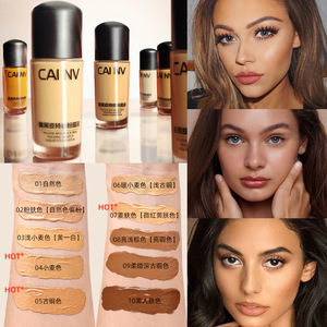 Fond de teint liquide éclaircissant lissant foncé, maquillage visage, hydratant, correcteur, crème <span class=keywords><strong>BB</strong></span>, couvrance totale longue durée, imperméable, 30 ml - Product Image 1