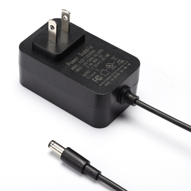 12V 2A 1A/1.5A Power Adapter for CCTV Video Camera & PC 24V and 9V Output 12W DC Plug-In Connection
