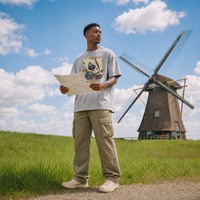 T-shirt graphique Hip Hop pour homme, grande taille, streetwear oversize, col montant, manches courtes, motif poker, pique, dés, flamme double face