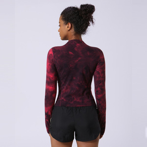 Polo de Golf à manches longues pour femmes, pull-over à Zip quart, <span class=keywords><strong>T</strong></span>-<span class=keywords><strong>Shirt</strong></span> de Tennis léger, haut de course et de <span class=keywords><strong>randonnée</strong></span> - Product Image 5